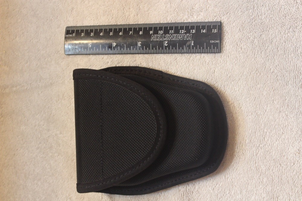 Blackhawk Black Molded Nylon Tactical Single Handcuff Case with Hidden Snaps