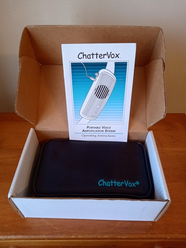 ChatterVox Personal Voice Amplification System With Hand Held Microphone, In Box