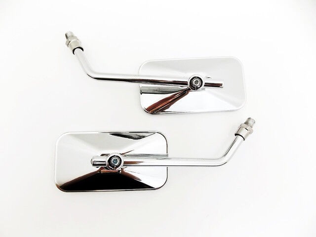 SUZUKI BOULEVARD C50 05-15 CHROME RECTANGULAR SOKO REAR VIEW MIRRORS