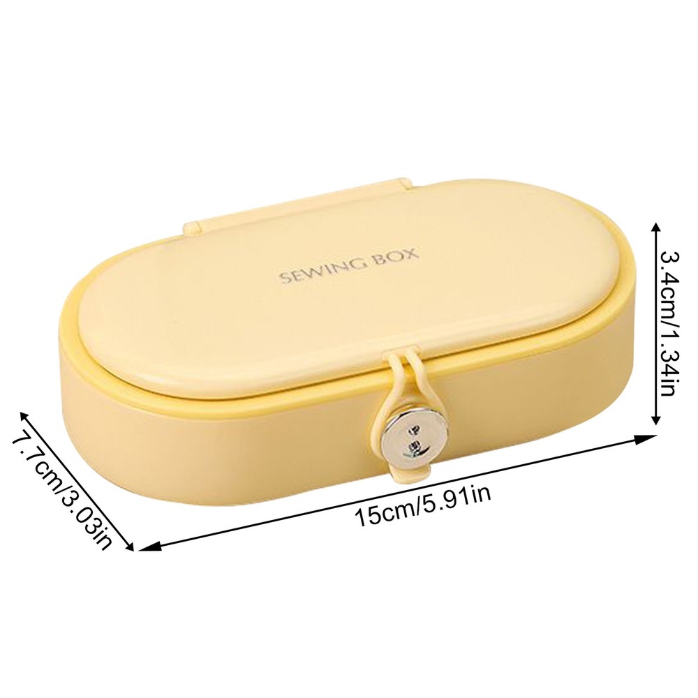 Sewing Kit Basic 21 Piece Portable Stitching Supplies with Storage Box