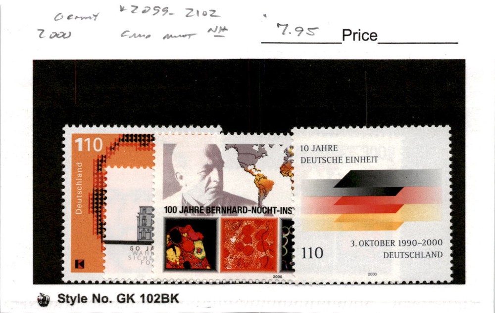 Germany, Postage Stamp, #2099-2102 Mint NH, 2000 Adolph Kolping (AB)