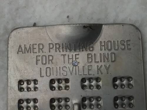Vintage Braille Writer/Punch Board