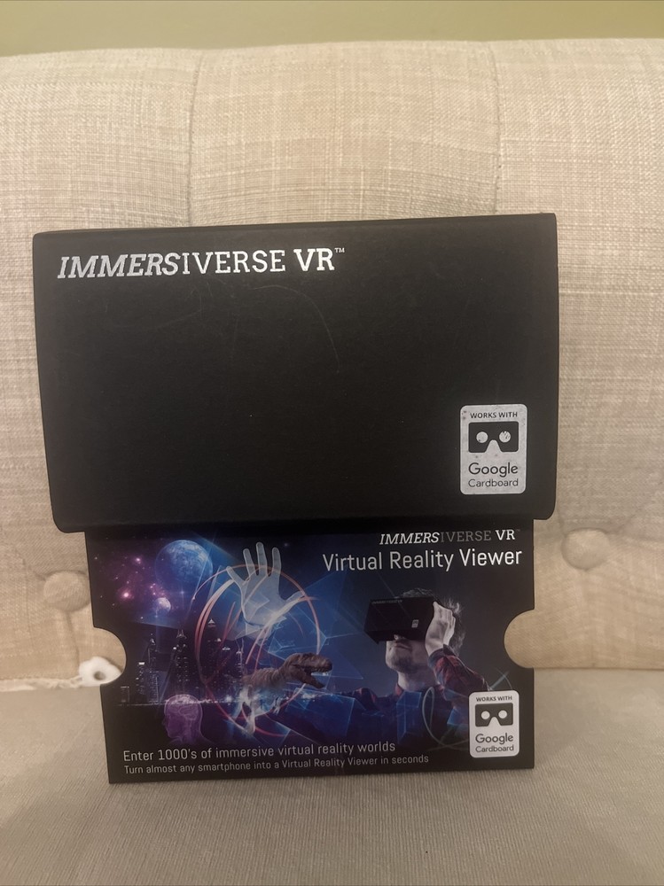 Immersiverse Google Cardboard Virtual Reality VR Viewer - NEW