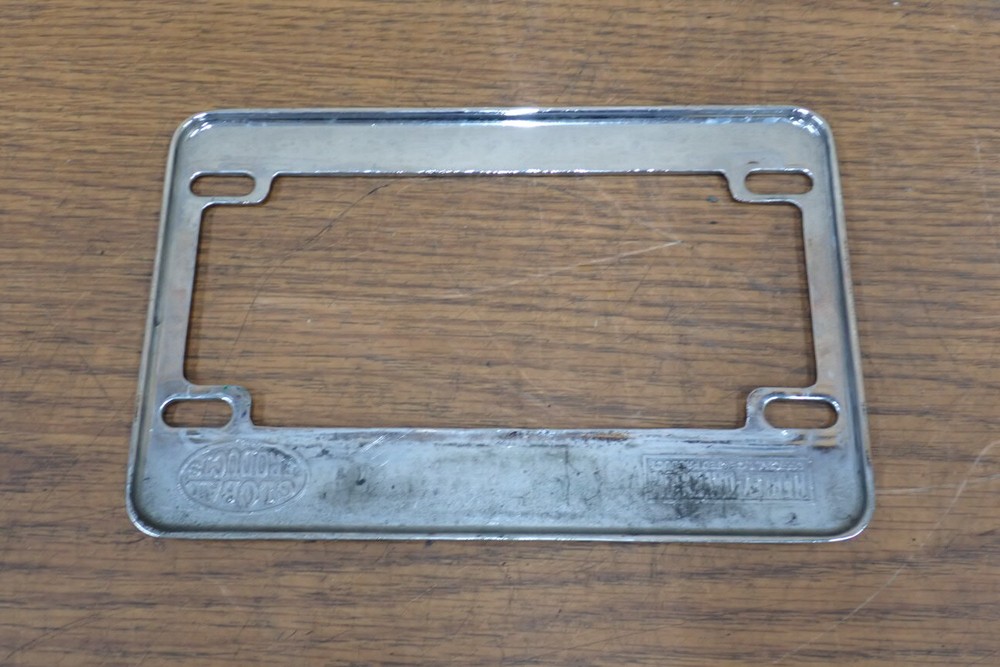 HARLEY DAVIDSON LICENSE PLATE TAG TRIM MOUNT CHROME