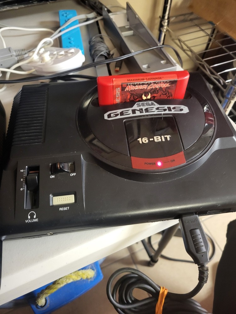 Sega Genesis 16-Bit Console Bundle Tested Working + 3 Games