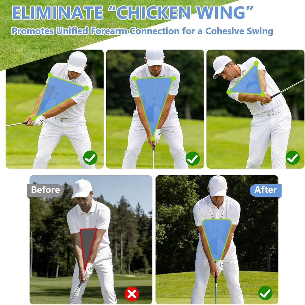 Golf Training Aid Ball for Precise & Consistent Swings Fix Slicing, Scooping & C