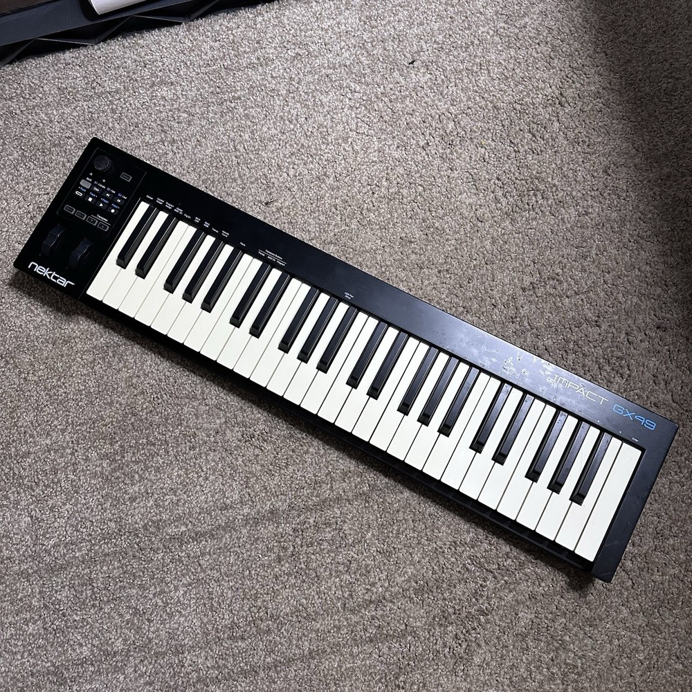 Nektar Impact GX49 49-Key USB Midi Keyboard Controller Works Tested