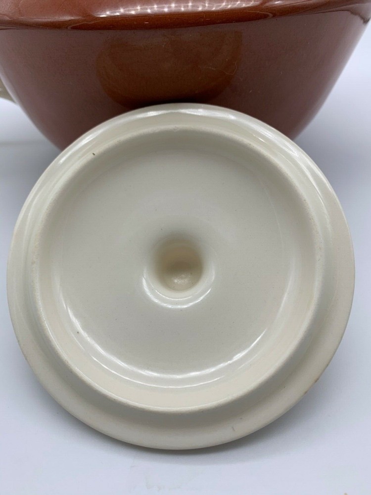 HOMER LAUGHLIN SUNTONE BROWN TEAPOT