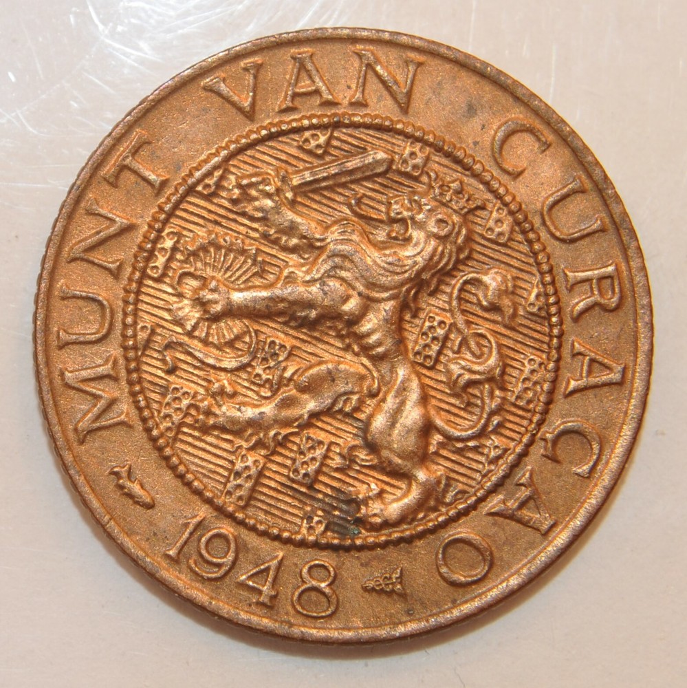 1948 Curacao 2 1/2 Cent