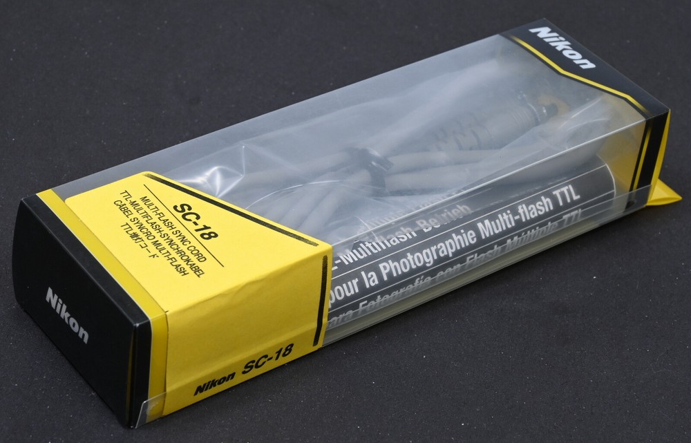 Nikon SC-18 TTL Multi-Flash Sync Cord With Original Box And Instructions - MIB!