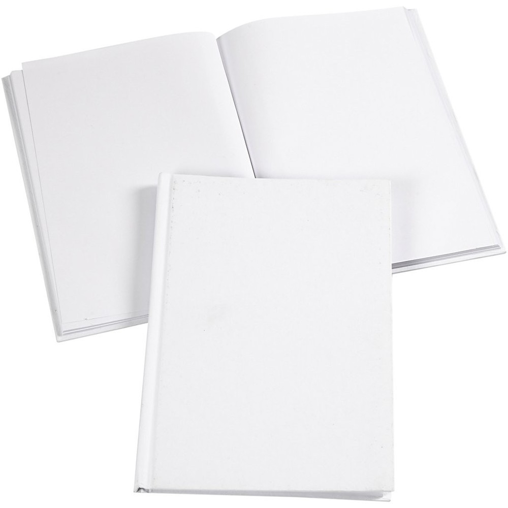 Notebook, A5 15x21 cm, white, 1 pc