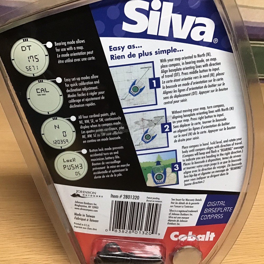 NEW Silva Cobalt Digital Baseplate Compass