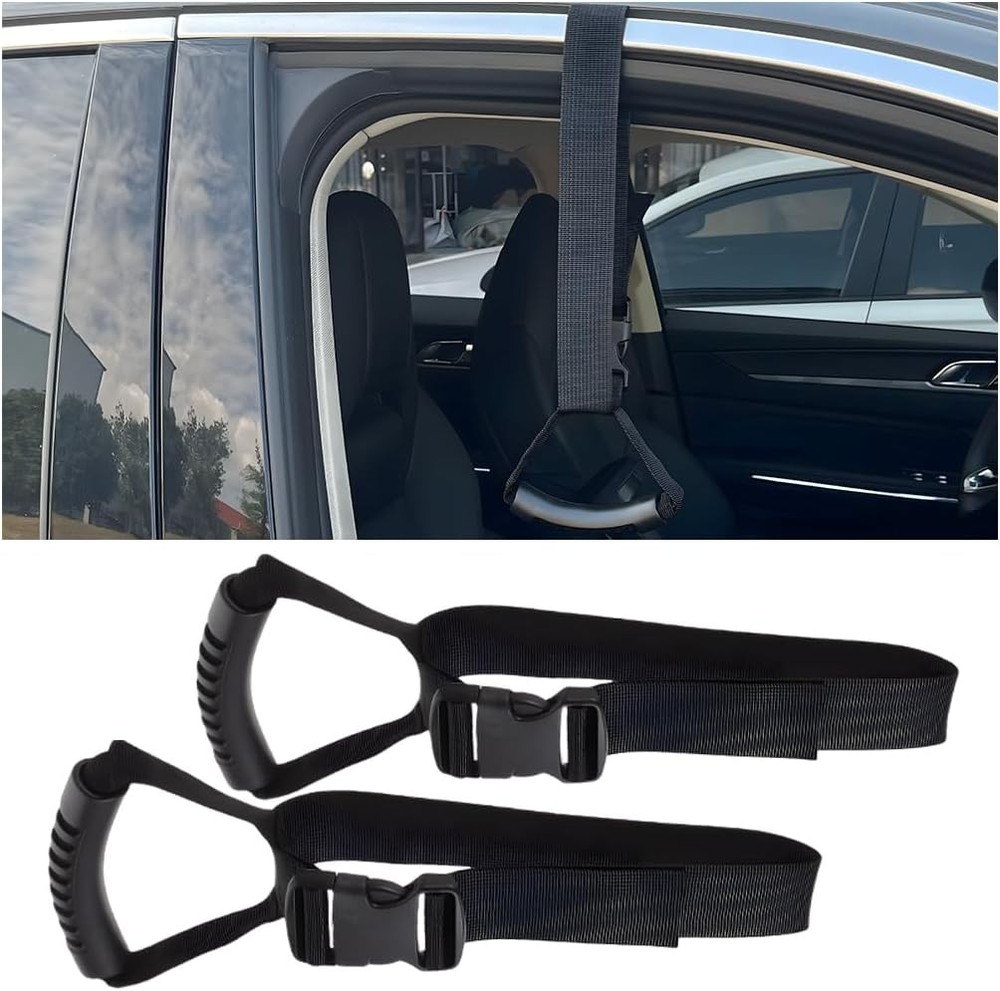 2PCS Car Grab Handle for Elderly Disabled, Adjustable Auto Safety Handle Standin