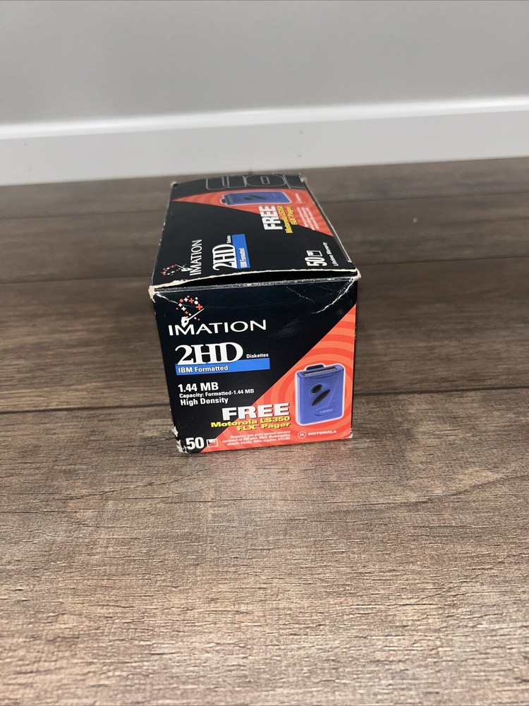 New Imation 2HD IBM Formatted Diskettes 47-Pack Open Box