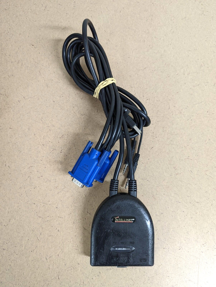 INTELLINET 2-Port PS/2 Mini KVM Switch w/ Audio 500852