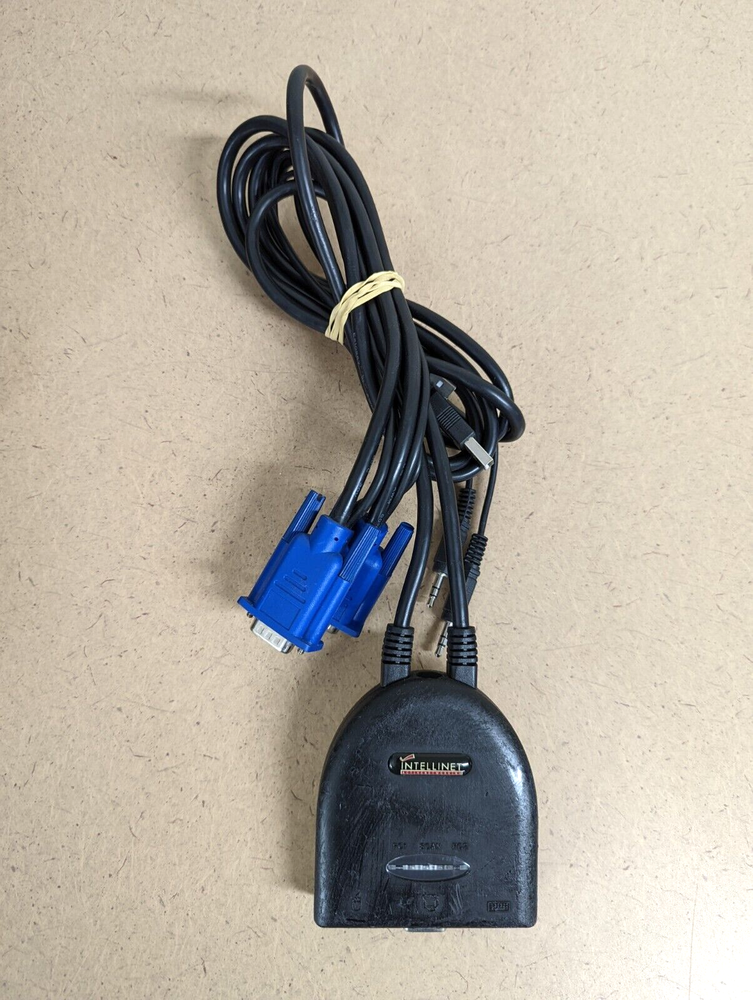 INTELLINET 2-Port PS/2 Mini KVM Switch w/ Audio 500852