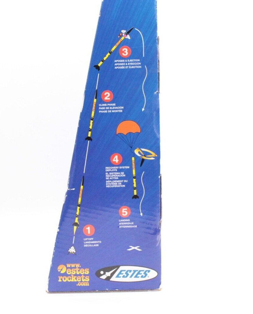 ESTES 1465 HeliCat Model Rocket Launch Set E2X (Open Box)