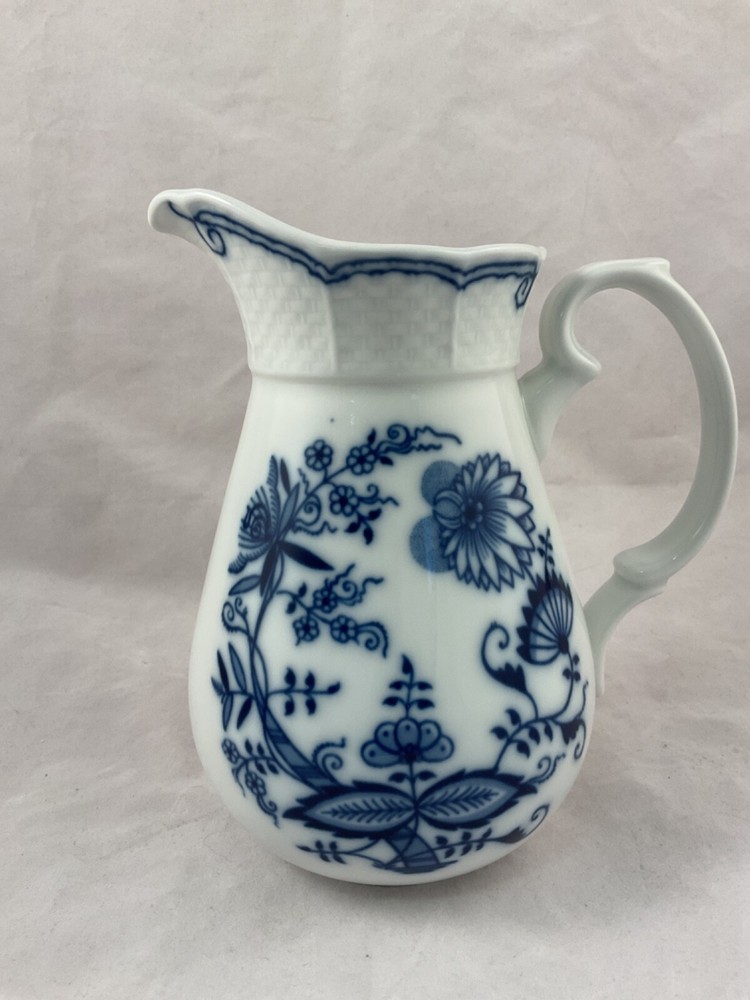 Czech Thun brand blue onion pattern porcelain milk pitcher