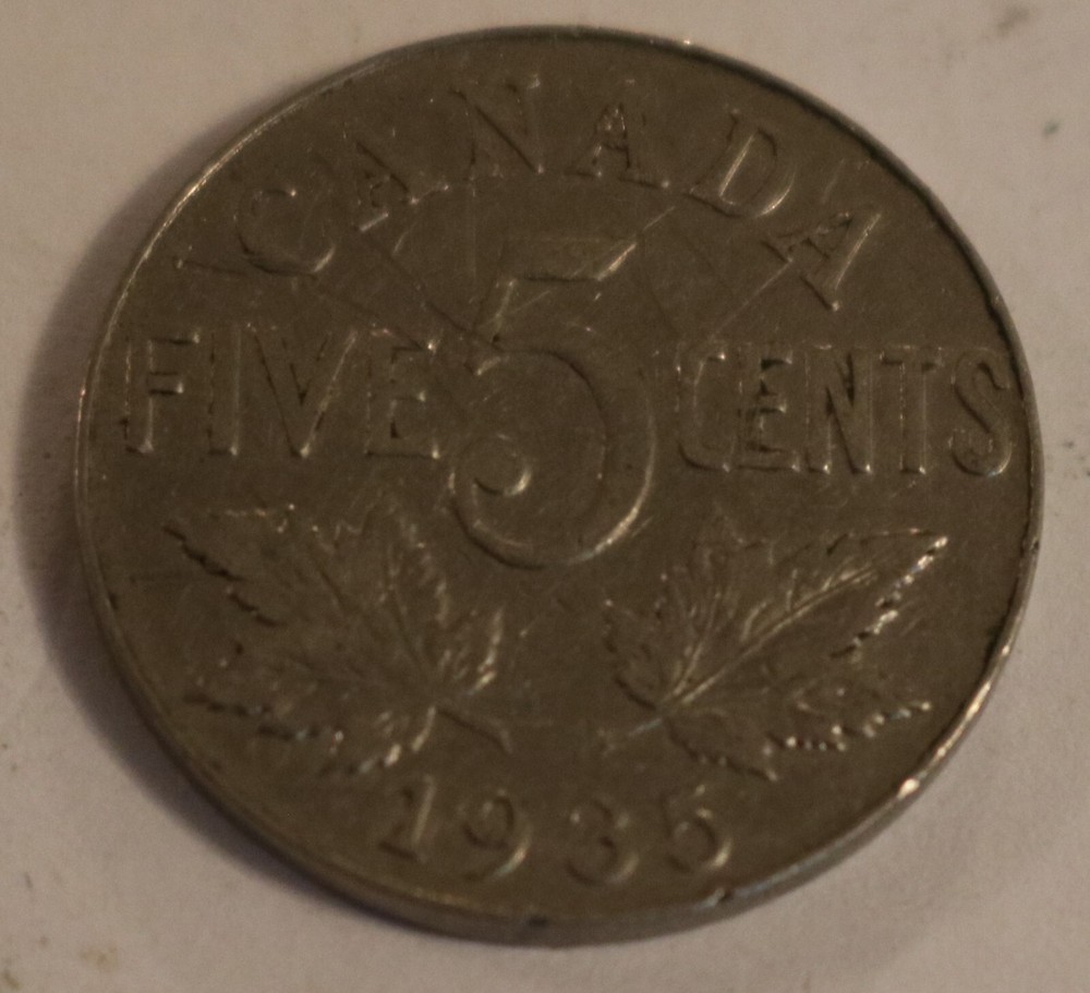 1935 Canada Five Cents