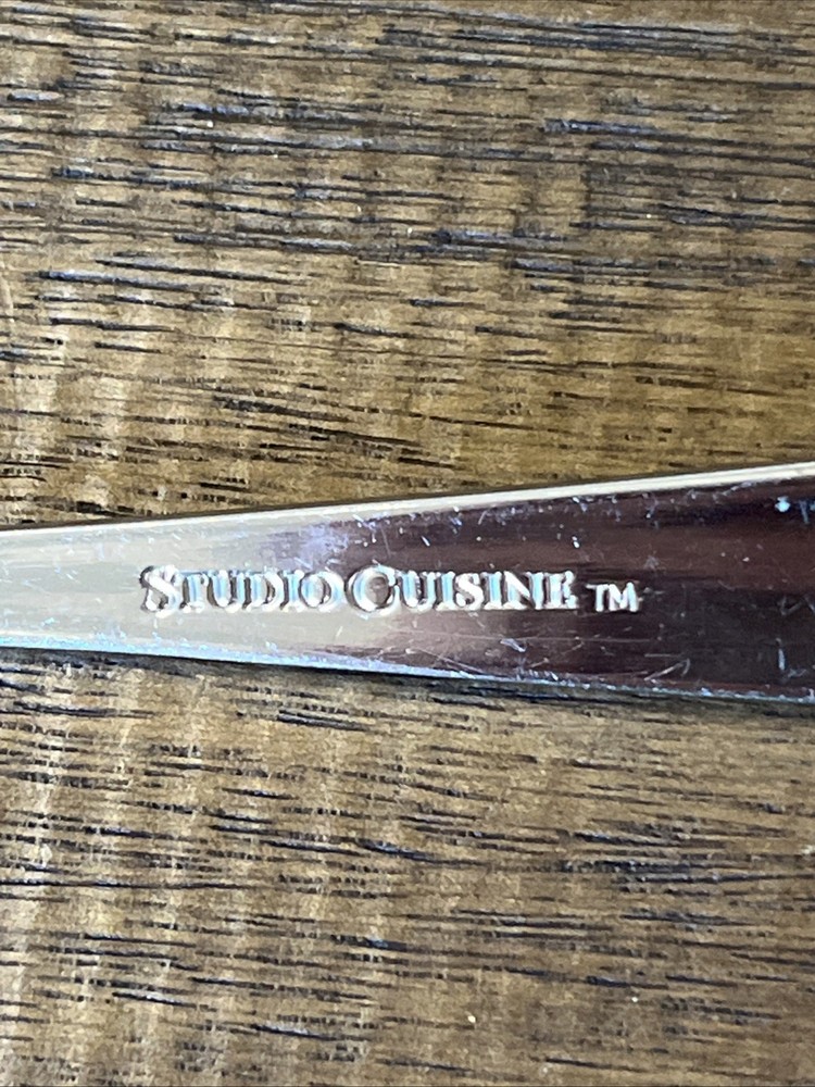 7 pc Teaspoons Studio Cuisine Delancey glossy Flatware Set