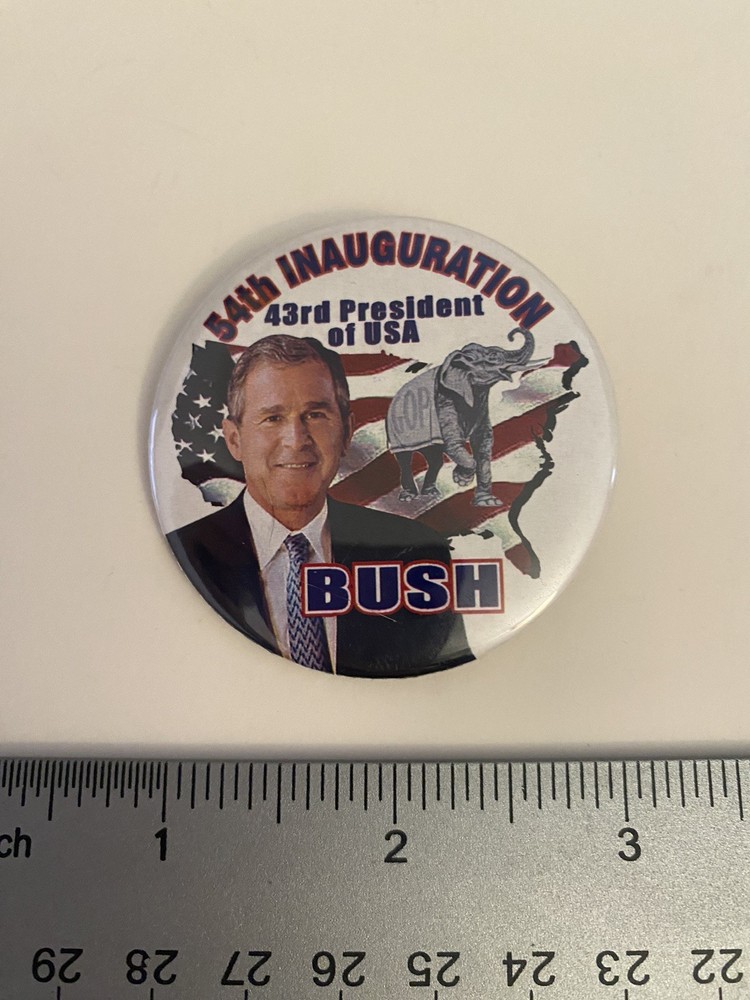 Bush 54th Inauguration Pin Back Button P49