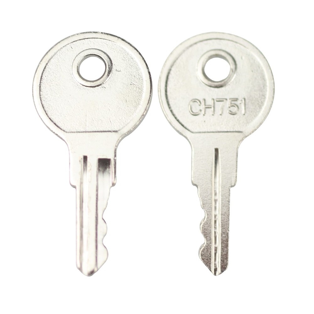CH751 Keys Replacement for RV Compartments Campers Storage Cabinets Silver