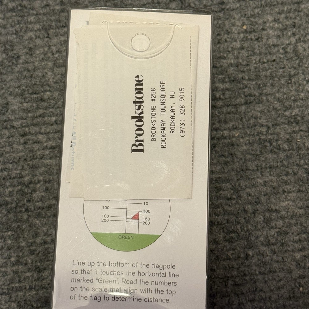 Brookstone GOLF SCOPE 10x25mm Golfscope with Original Box