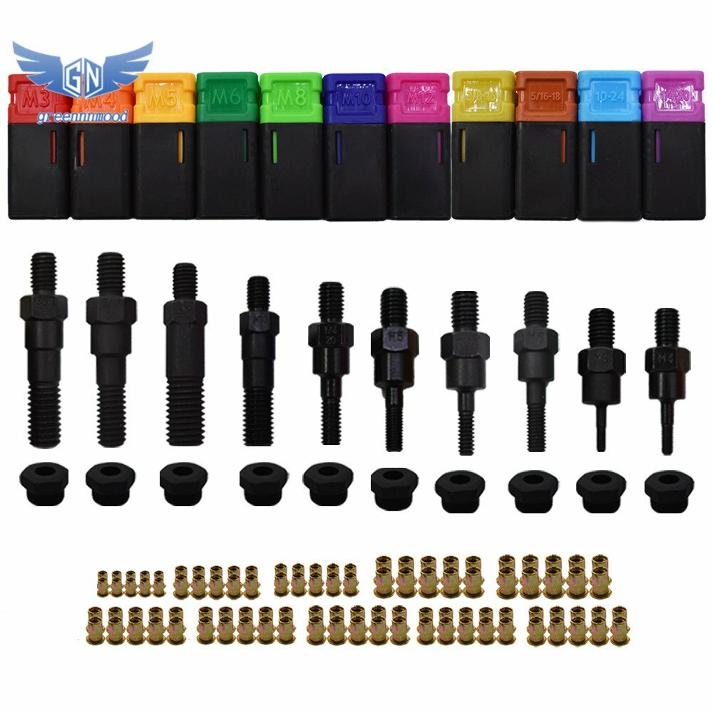 16"Rivet Nut Gun Kit Rivnut Setting Tools Nut Setter Tool Hand Blind Riveter