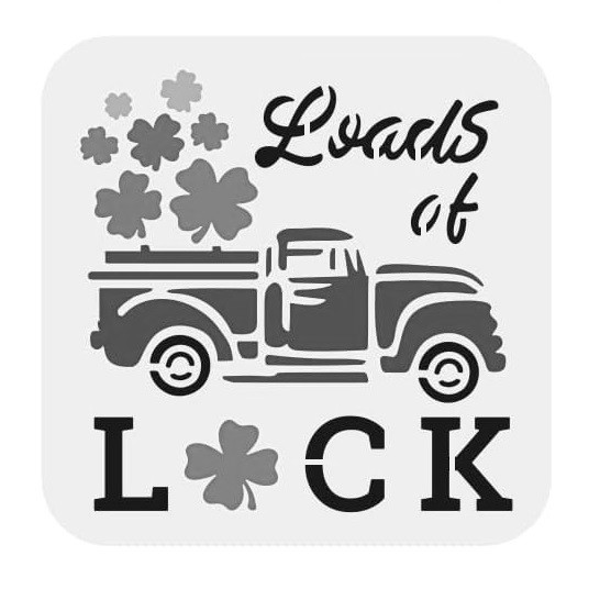 8"x8" Clear Plastic Stencil - St. Patrick's (MC405)