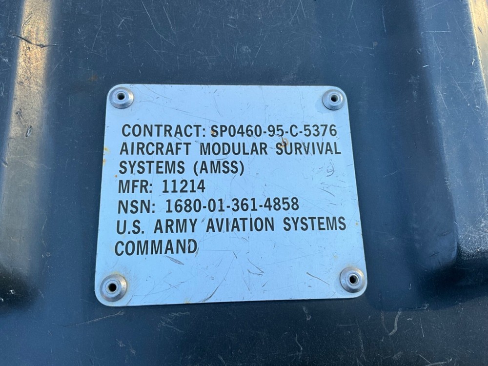 Army aviation survival system / military container / olive drab  …..WATERPROOF