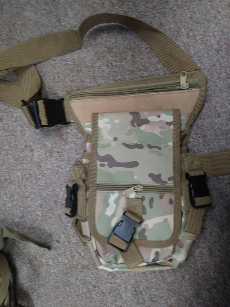 Camouflage Military side leg bag