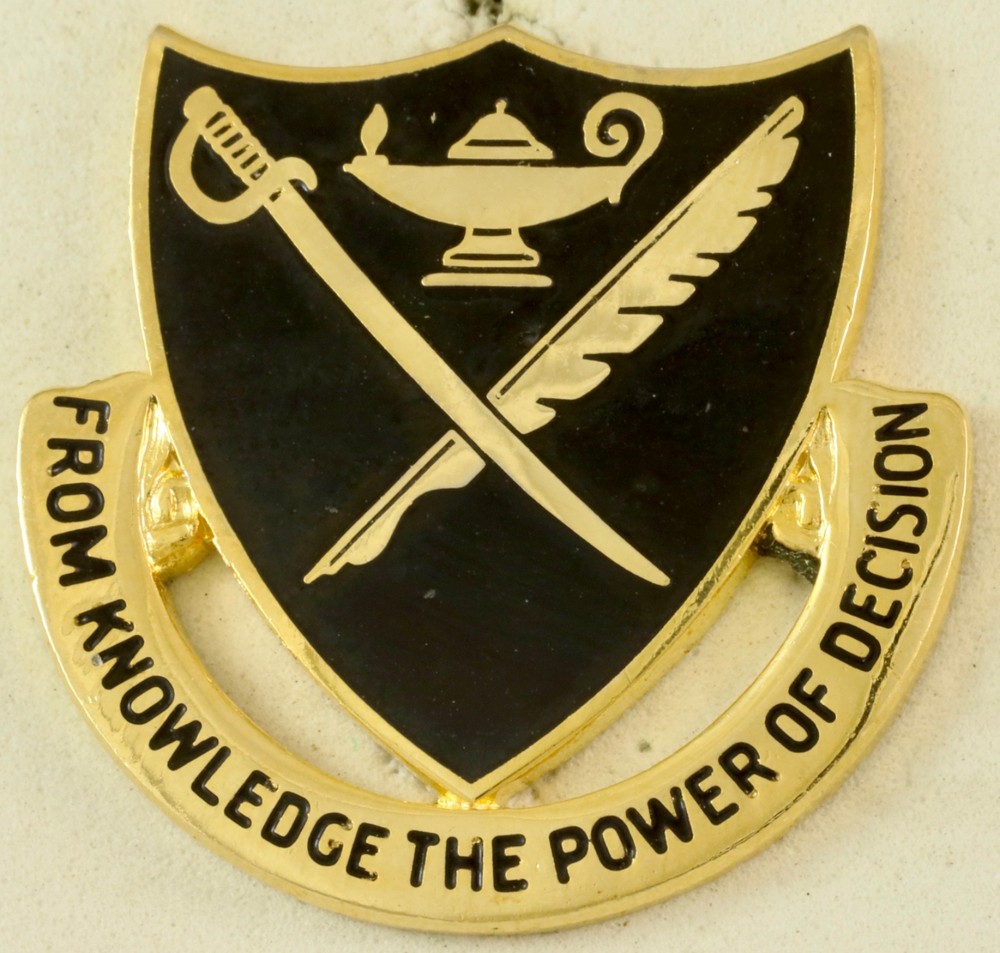 US Army Management School Crest DI/DUI CB