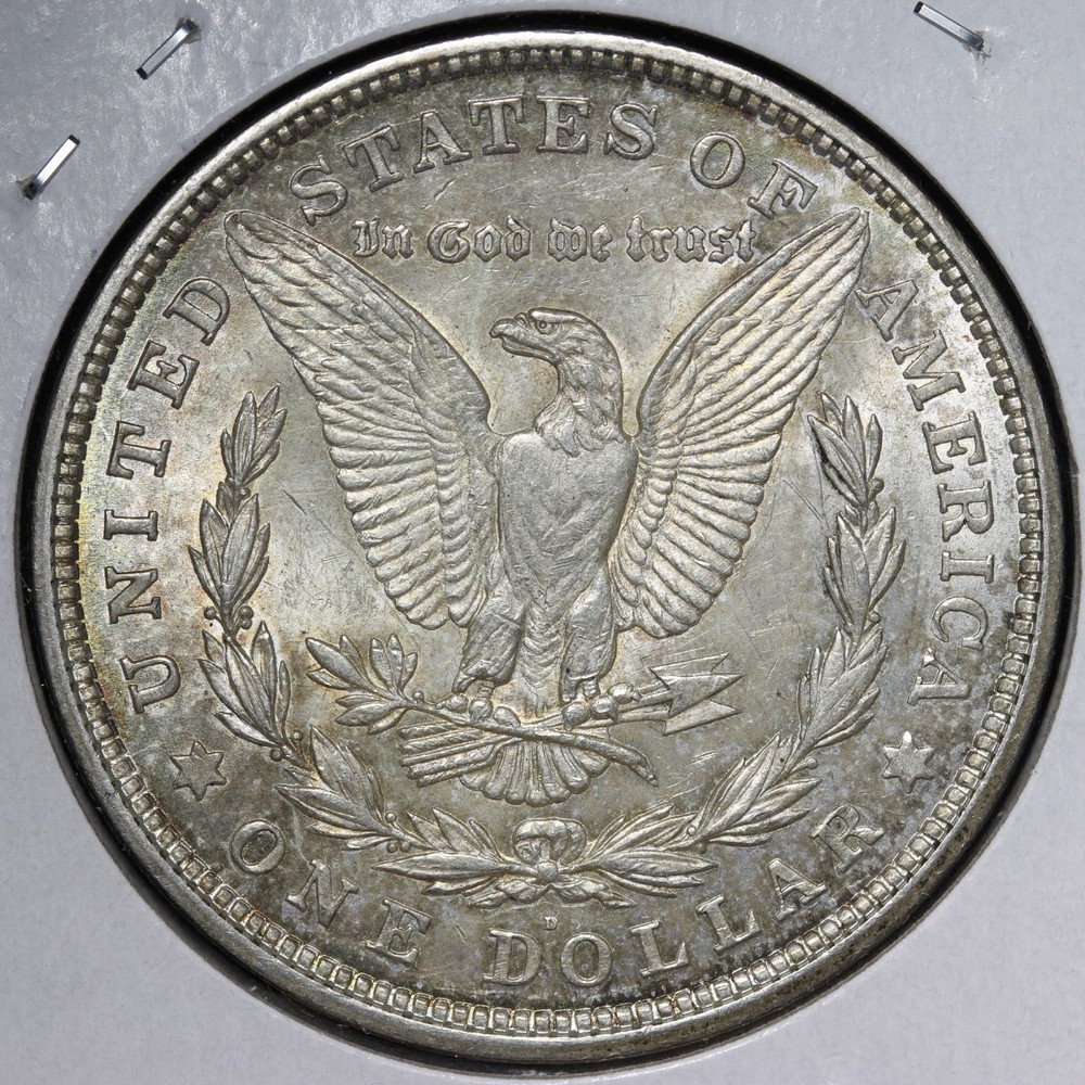 1921-D Morgan Silver Dollar UNC *UNCIRCULATED* MS TONED E314 KJHM