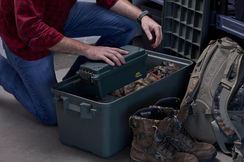 1 Compartment Water-Resistant Field Ammo Box - Secure and Lightweight Storage