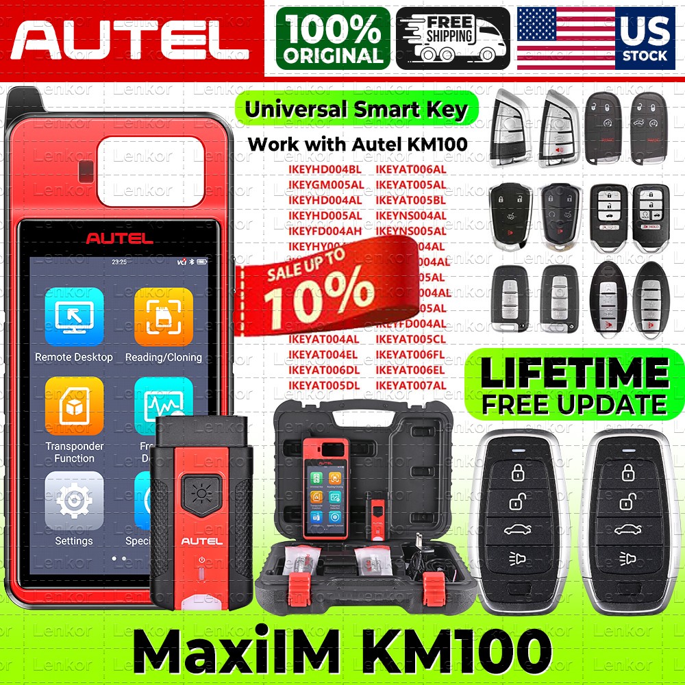 Autel MaxiIM KM100 KM100E KM100X Key Fob Programming Tool Programmer Immobilizer