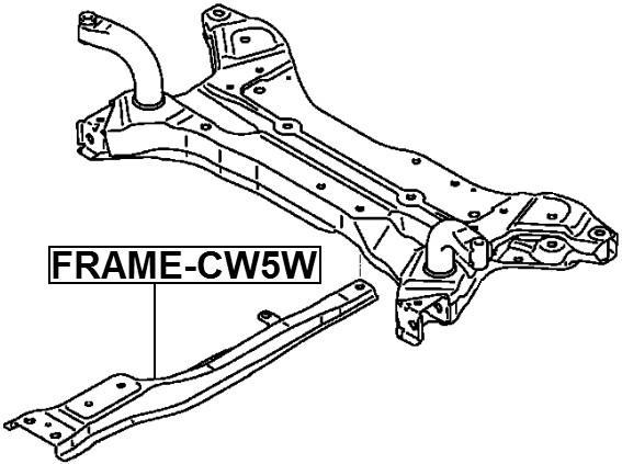 Frame Front Suspension Fits Mitsubishi 4000A021
