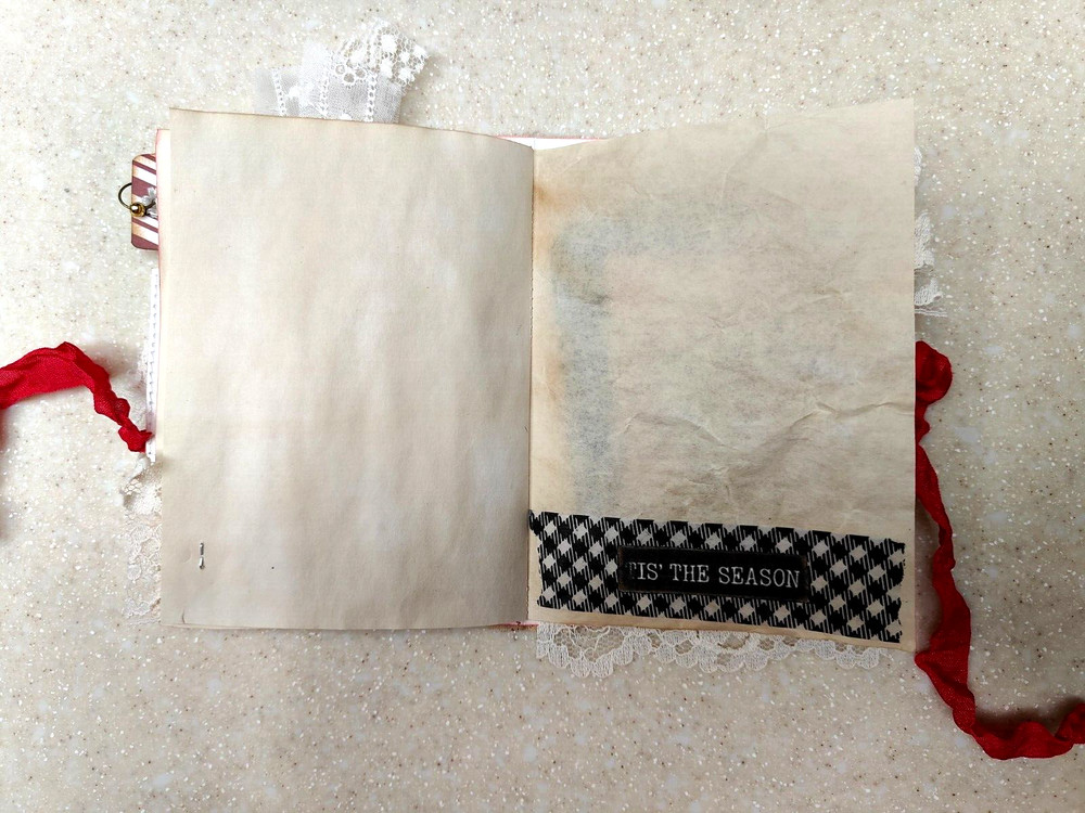 Candy Cane Christmas Card Journal 🎄 Handmade