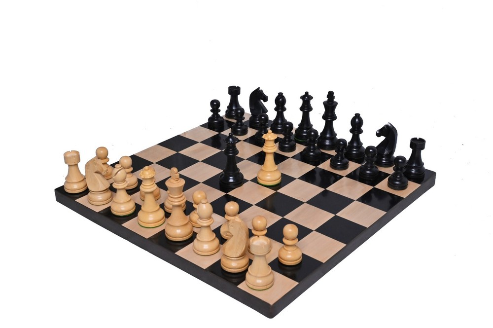 GERMAN KNIGHT(DOWN HEAD) WEIGHTED WOODEN CHESS PIECES SET