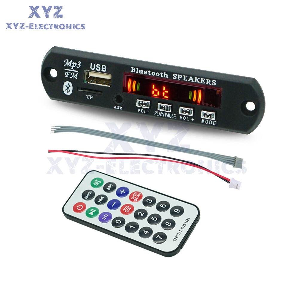 Wireless Bluetooth DC12V MP3 WMA Decoder Board Audio Module USB TF Radio For Car