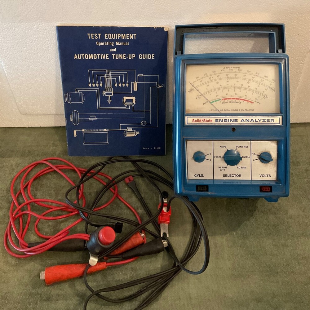 Vintage ‘60s Kar Check Solid State Engine Analyzer Model 287 Automotive Tune-Up