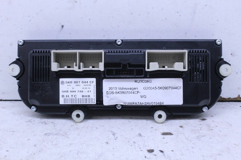 2010 2011 Volkswagen Eos Cc Climate Temperature Control Panel OEM