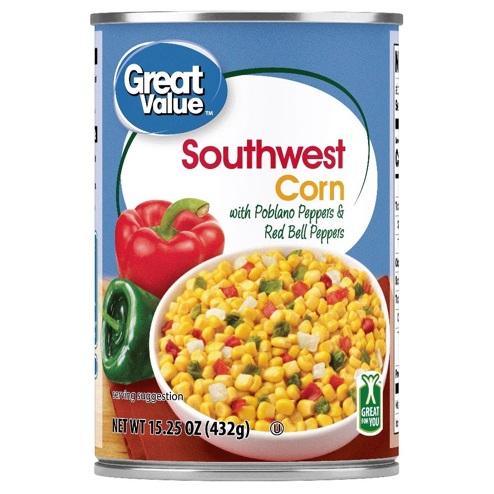 Southwest Style Corn Whole Kernel Canned Vegetables 6 Pack 15.25 oz