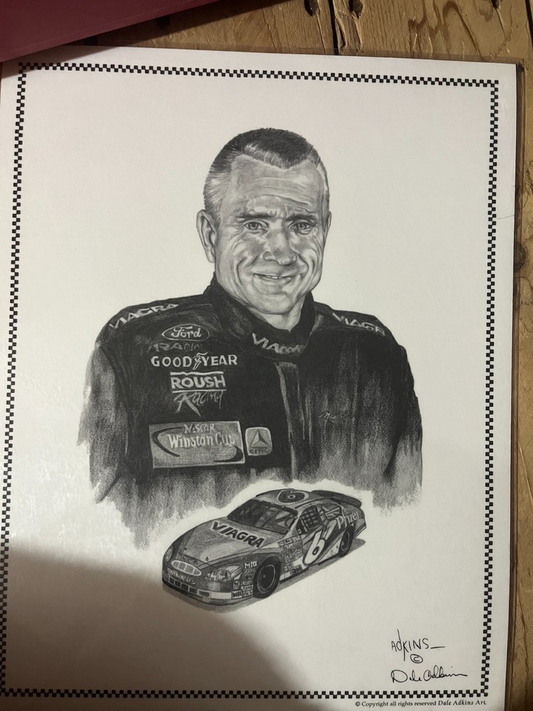 Mark Martin Drawing/Poster