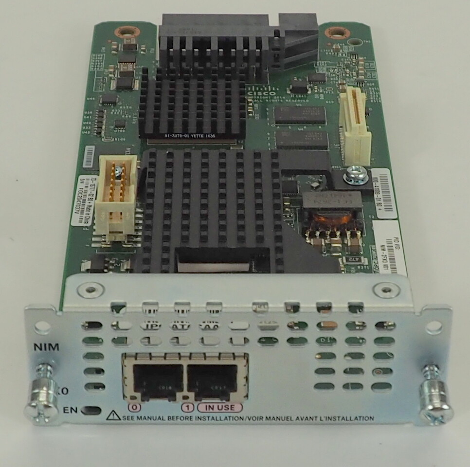 Cisco NIM-2FXO 2-port Network Interface Module - FXO for ISR 4000 Series Routers