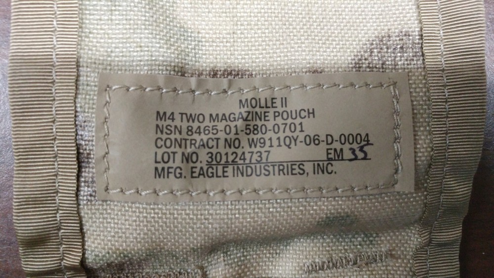 Multicam MOLLE 5.56 .223 Double Mag Pouch