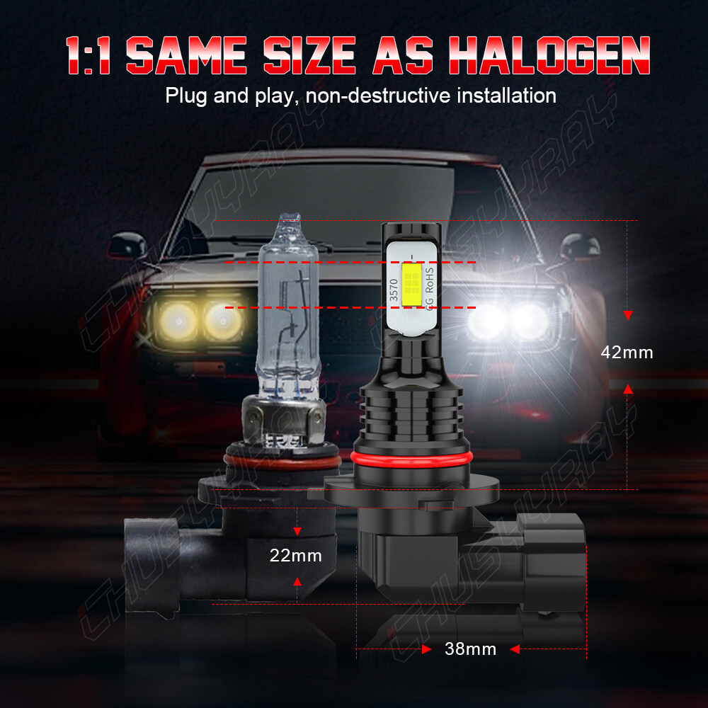 9005 LED Headlight Conversion Kit for Can-Am Spyder RT RT-S RT Limited High/Low