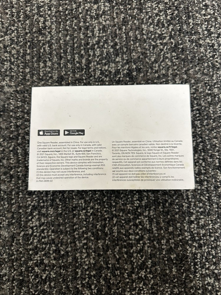 Square Credit Card Reader for Apple and Android