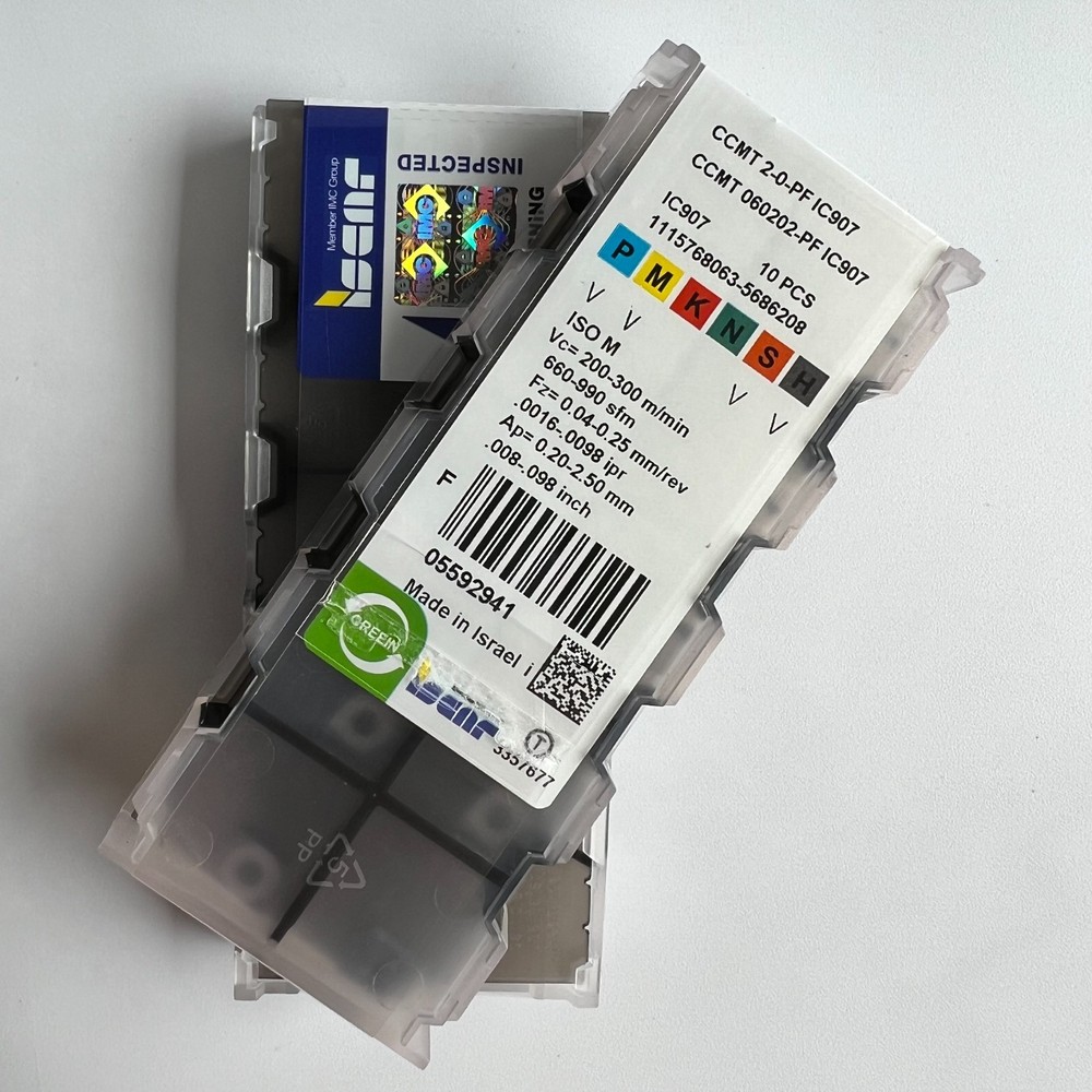 10Pcs/BOX Iscar CCMT060202-PF IC907