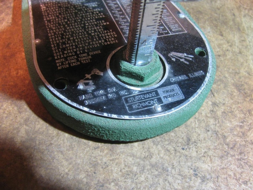Sturtevant Richmont SPT Compression Spring Tester Valve Clutch