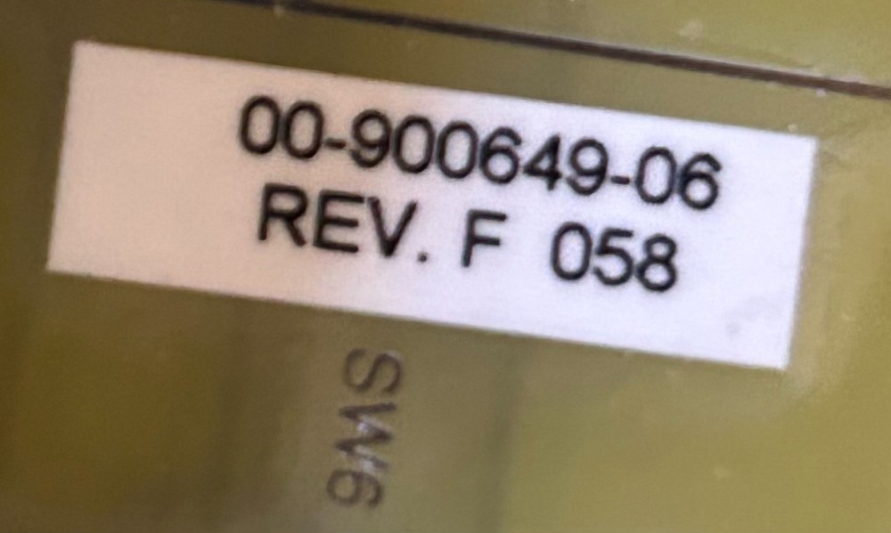 GE OEC 9600 control panel assembly 00-900649-06